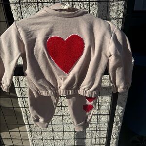 Jessica Simpson out Beige Heart outfit size 2t